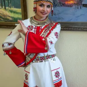 Чувашский костюм средненизовых чувашей