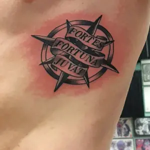 Fortune favours the Brave тату