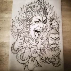 Кали МАХАКАЛИ богиня тату