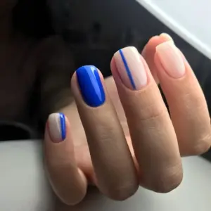 Маникюр на квадратные ногти