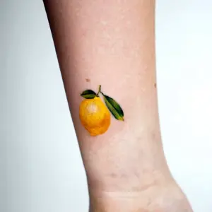 Мини тату лимон