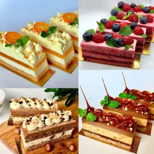Муссовые пирожные ассорти