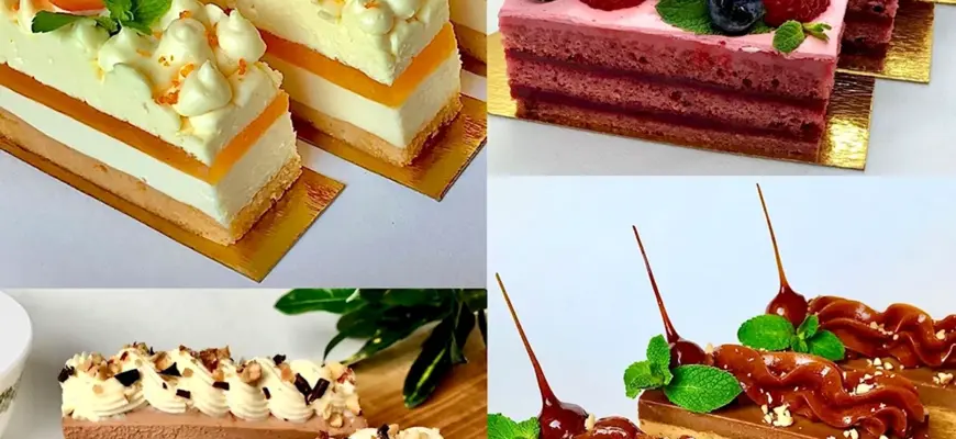 Муссовые пирожные ассорти