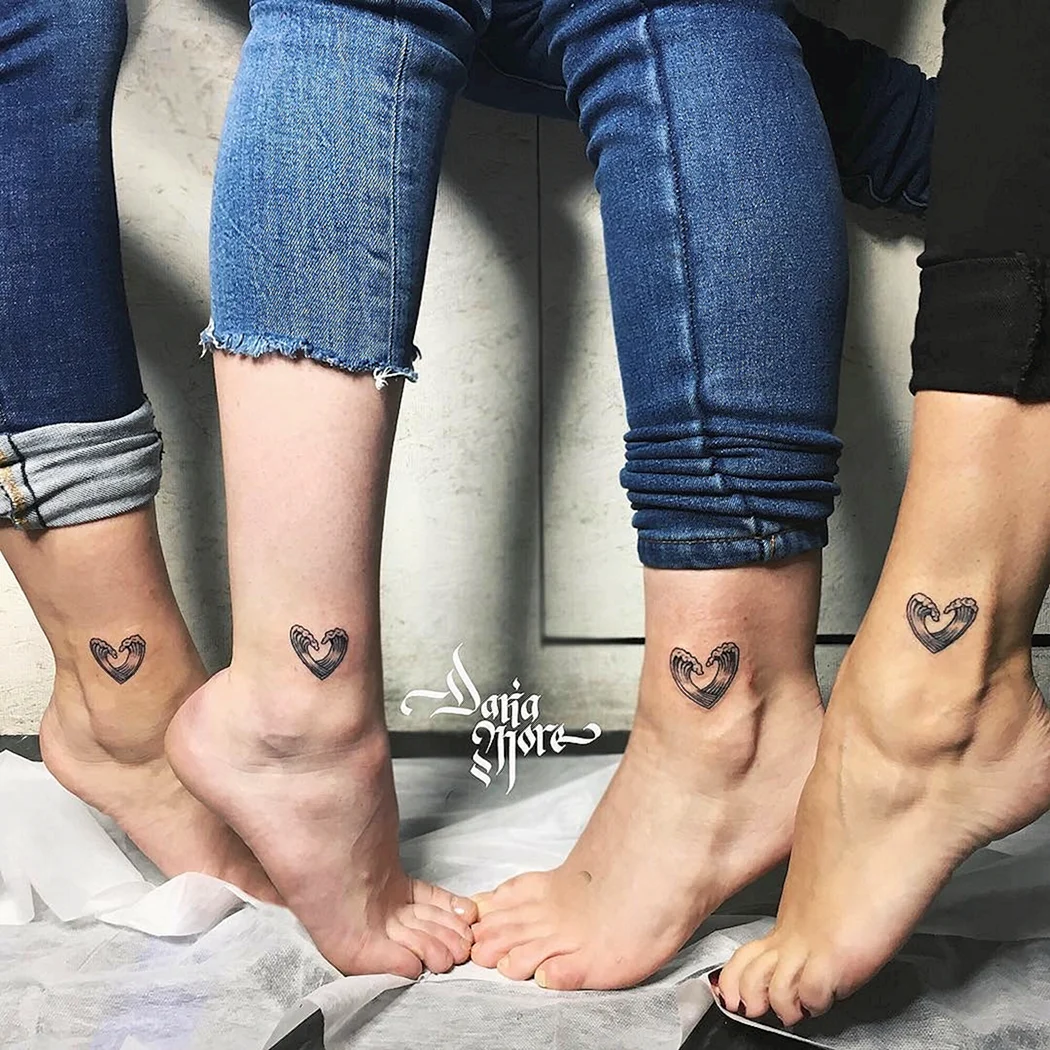 Временное тату для бровей Tatoo Sticker 2 пары, тёмно-коричневые