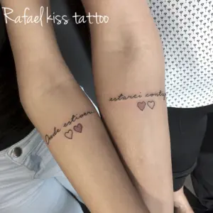 Парные тату с дочкой