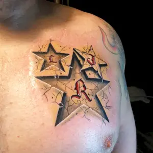 Пятиконечная звезда тату