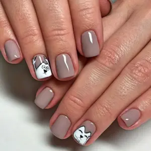 Шеллак на короткие ногти