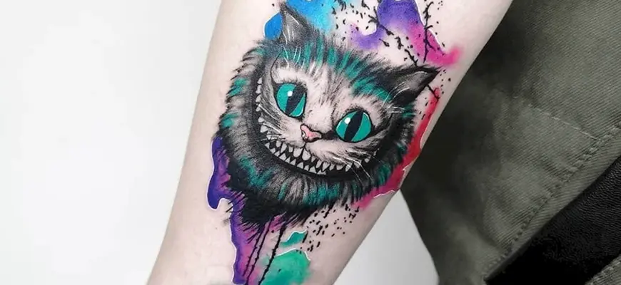Tattoo Чеширский кот