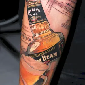 Тату Jim Beam