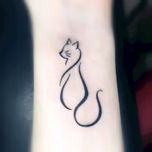 Тату кошка