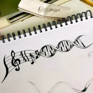 Тату музыкальная тематика
