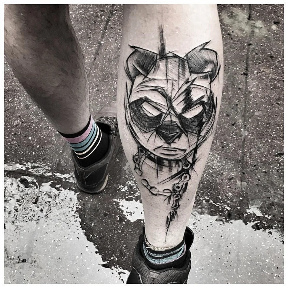 Men's tattoos on the legs: photos and examples