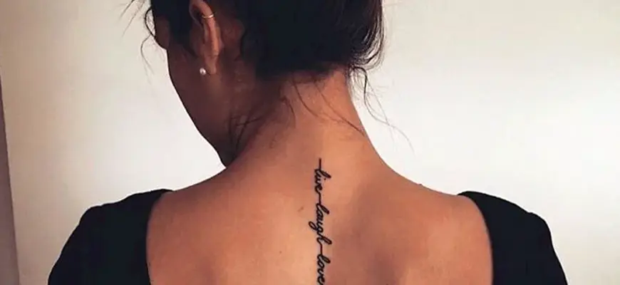 Тату на шее для девушек