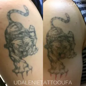 Тату расплылась