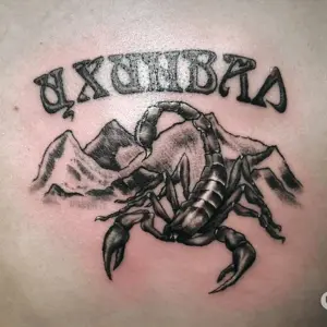 Тату Скорпион армейские