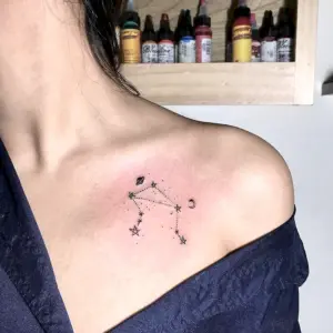 Тату знак зодиака весы Созвездие