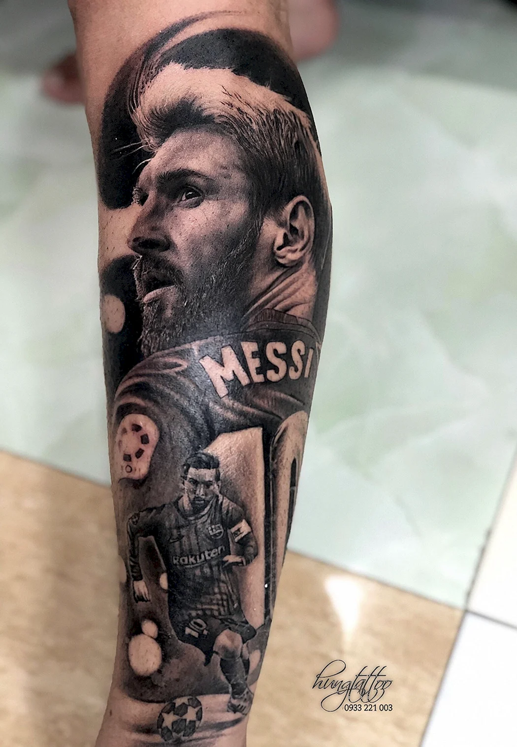 #messi tattoo #thiago