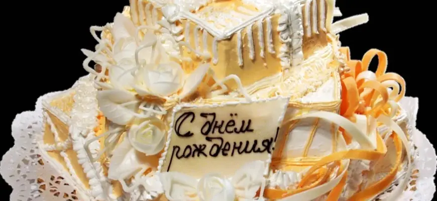 Торт с днем рождения