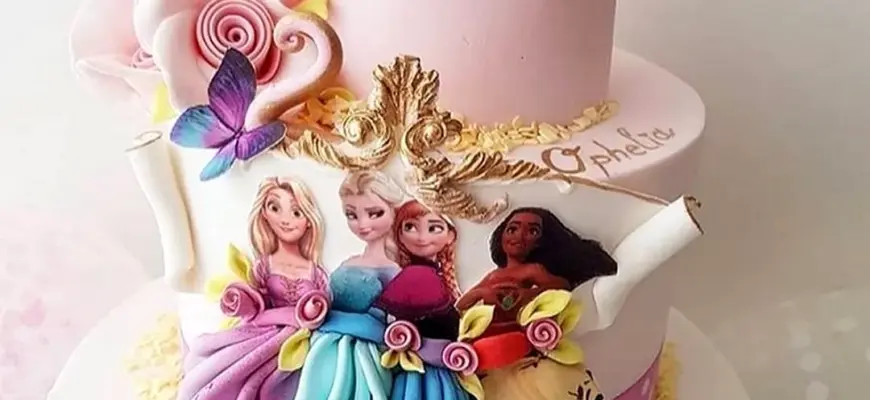 Торт с принцессами Disney