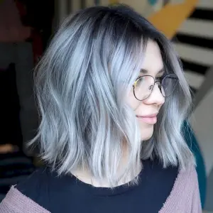 Удлиненное каре пепельный