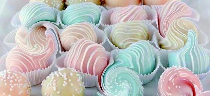 Зефир на палочке для украшения