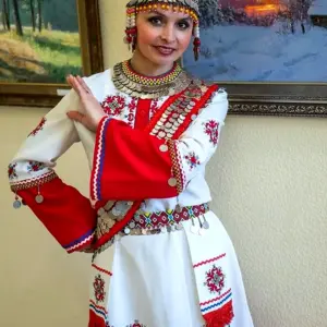 Чувашский костюм средненизовых чувашей