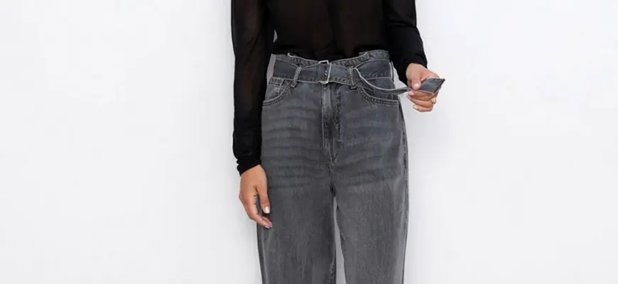 Джинсы Zara палаццо