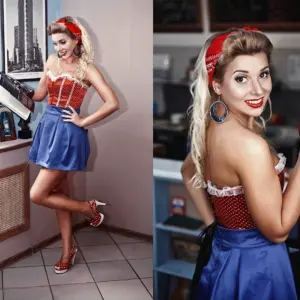 Фотосессия в стиле пин ап