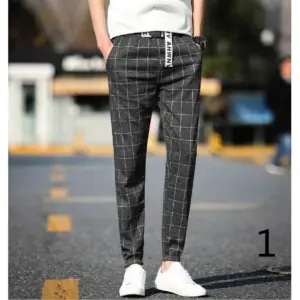 Клетчатые джоггеры Slim Fit