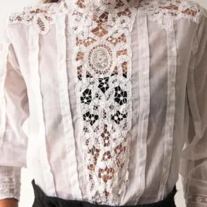 Кружевная рубашка женская