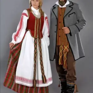 Литовский народный костюм Аукштайтии