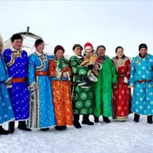 Монгольский халат дээл