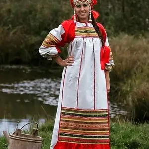 Национальный костюм вепсы Ижоры водь