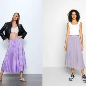 Плиссированная юбка Zara 2020