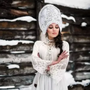Русское свадебное платье