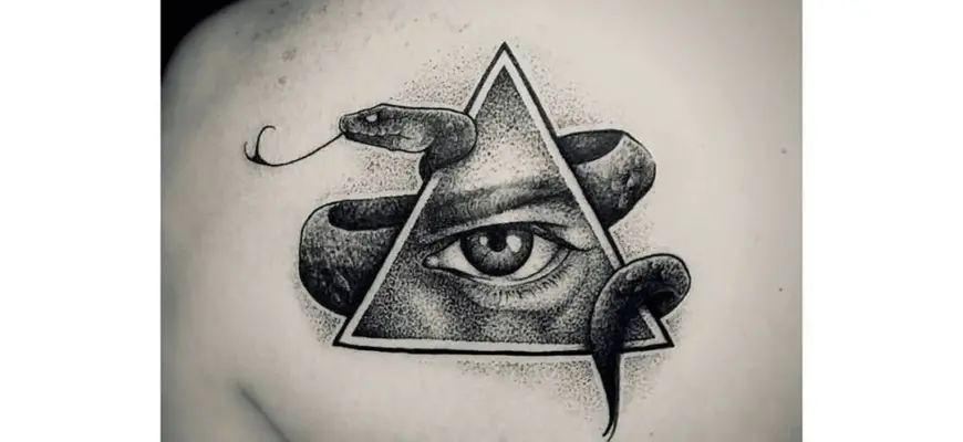 Tattoo глаз гора Всевидящее око